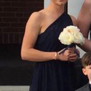 Navy Bridesmaid Dress- Davids Bridal